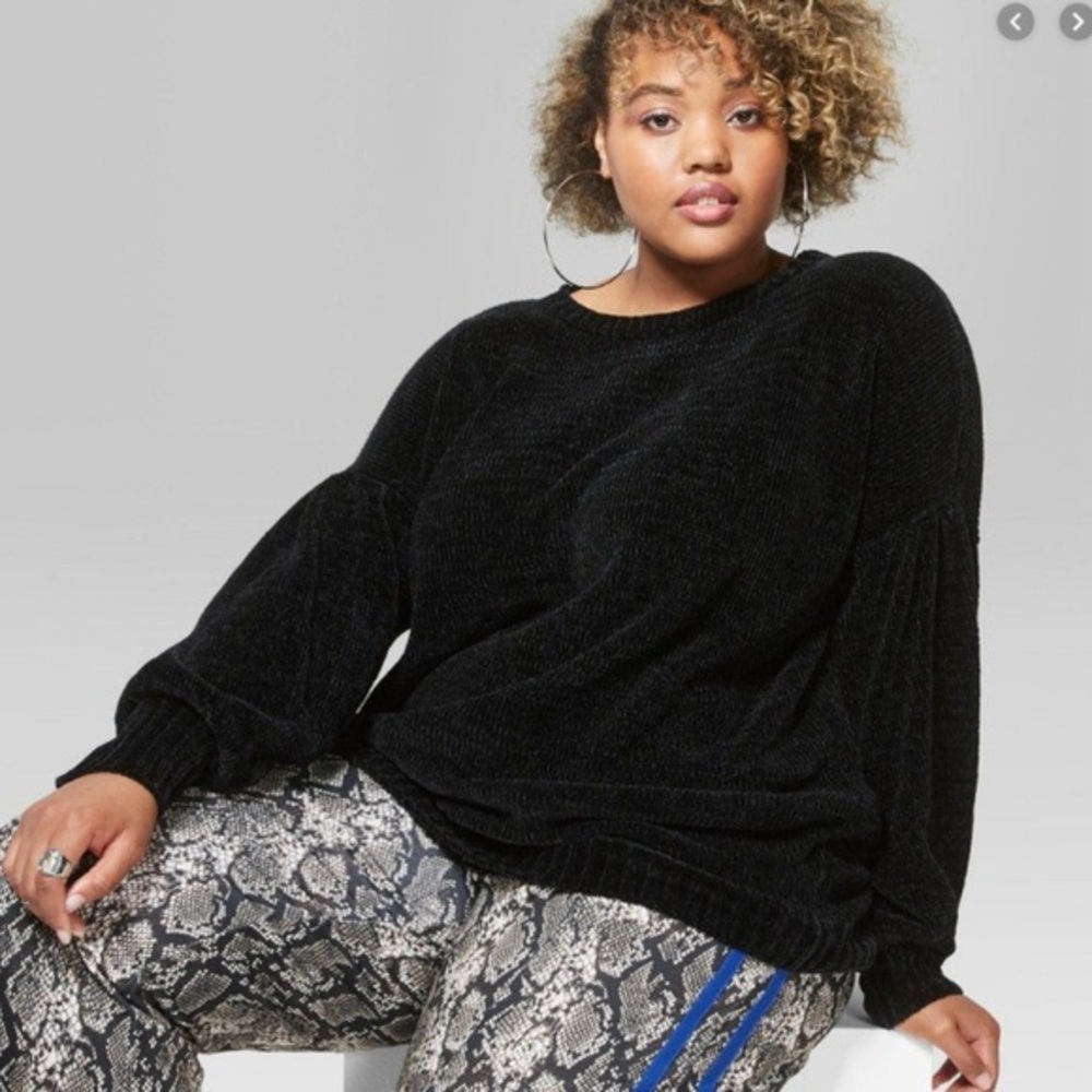 Wild Fable Black Chunky Sweater Size XL